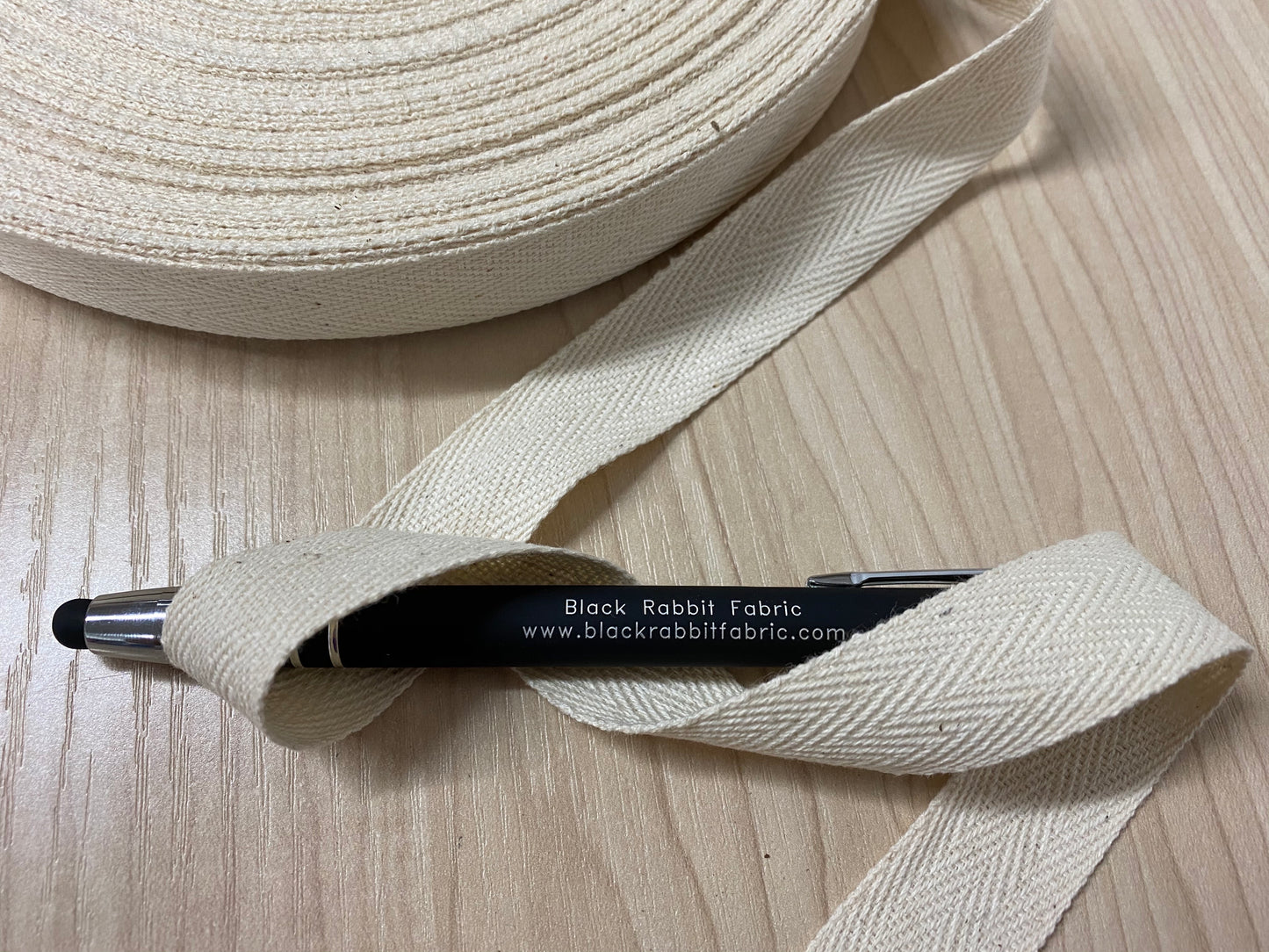 Cotton Twill Tape - beige 19mm - Full Roll