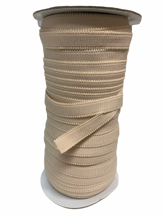 Beige elastic bra strap - 12mm (1/2inch)