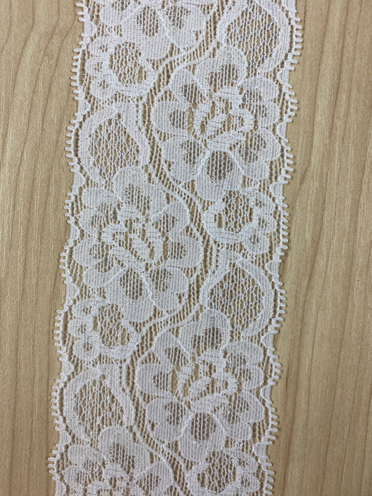 Stretch Lace White 6cm (2.5inches) 562