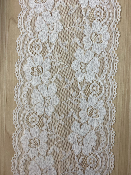 Stretch Lace Ivory 14.5cm (5.75inches) 527