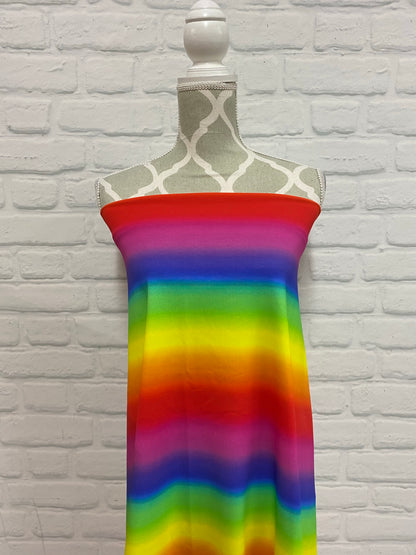 Rainbow Ombre Cotton French Terry