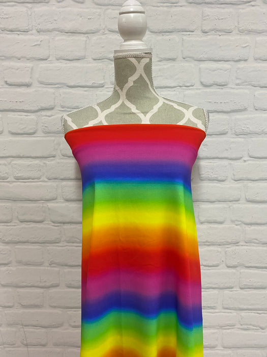 Rainbow Ombre Cotton French Terry