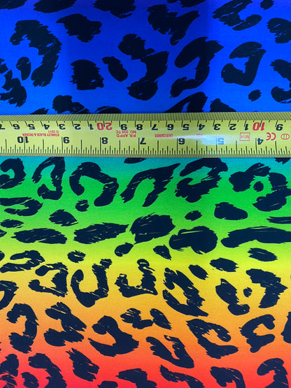 Rainbow Leopard Cotton Woven