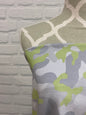 Grey with Lime Camo Cotton French Terry