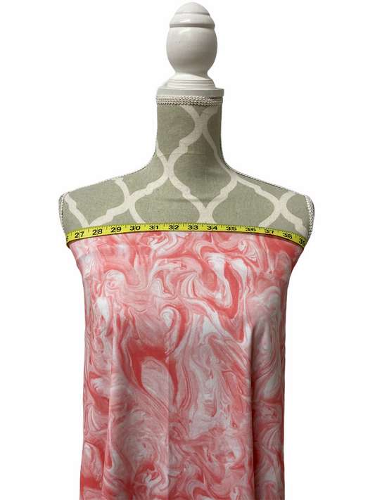 Salmon Marble Cotton Jersey