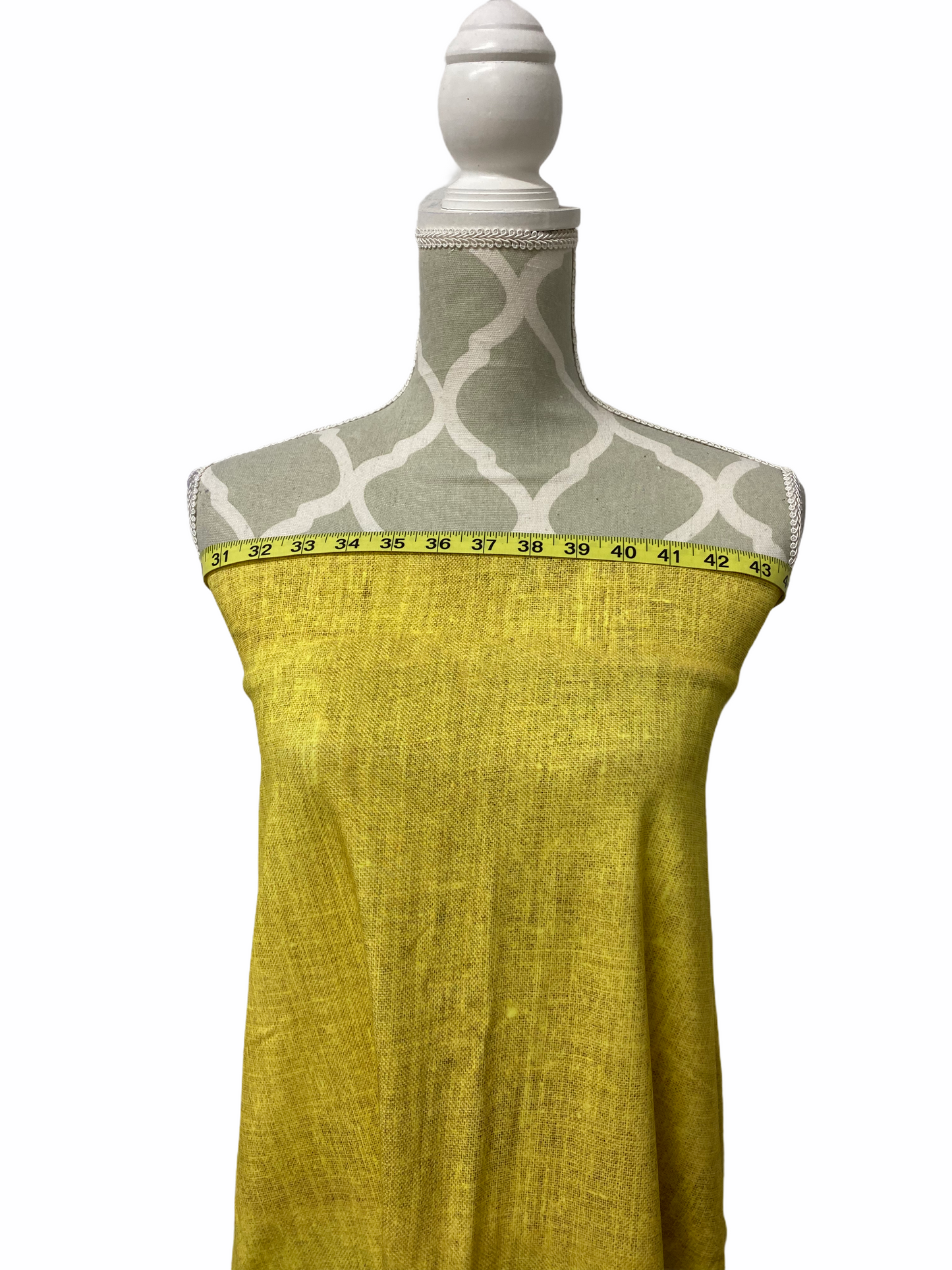 Lemon Faux Linen Cotton Jersey