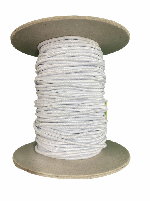 Round elastic - white 2mm