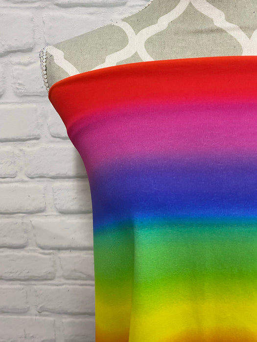 Rainbow Ombre Cotton French Terry
