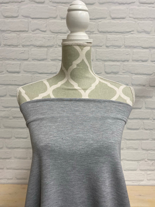 Bamboo Stretch French Terry - Heather Grey
