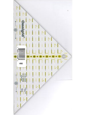 Omnigrid Right Triangle for 1/4 square up to 8 sides