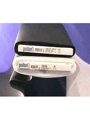 911FF Pellon Fusible Featherweight - White - Black Rabbit Fabric