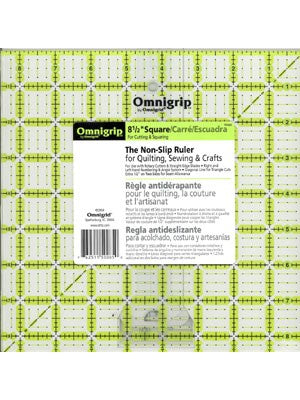 Omnigrip 8.5'' Non-Slip Square Ruler